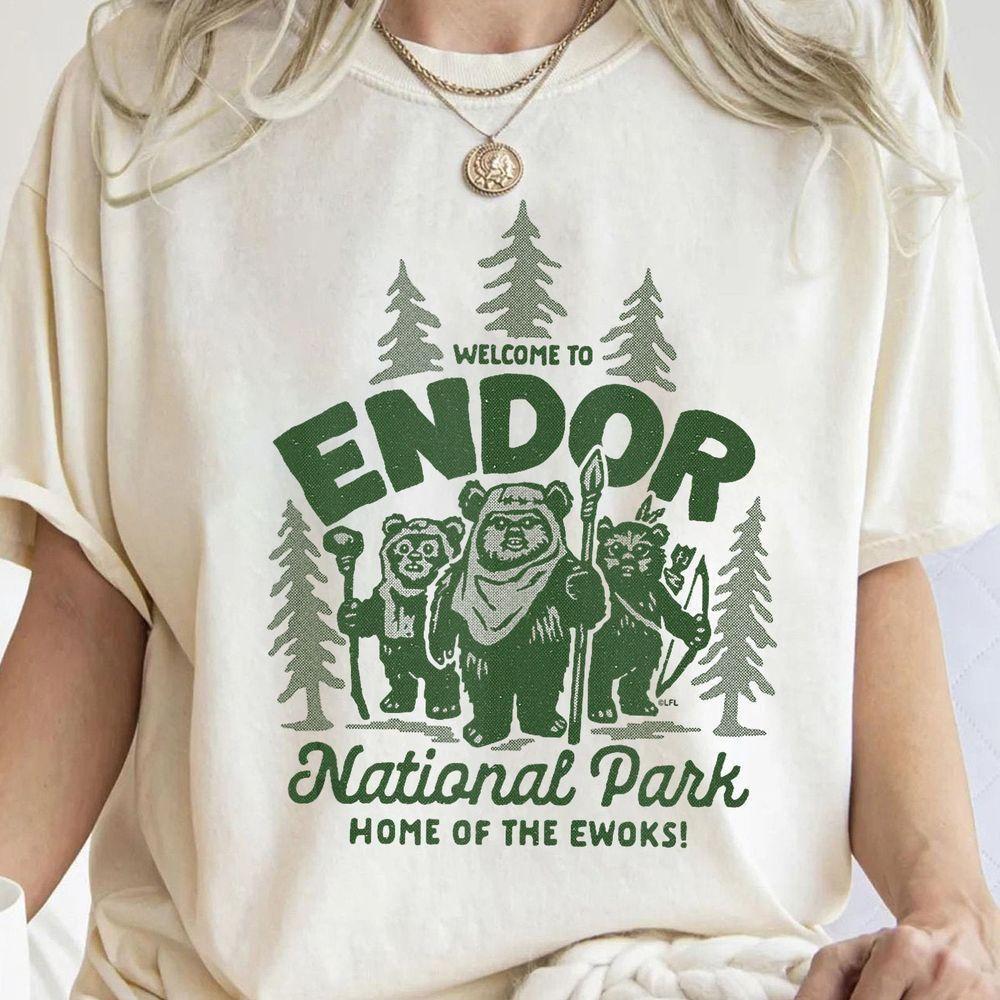 Retro 90s Ewoks Endor Forest Summer C Vuitino Shirt